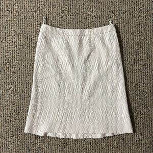 MOSCHINO white and red dotted skirt